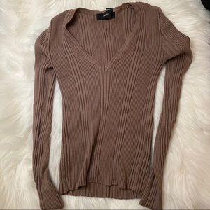 Brown long sleeve shirt